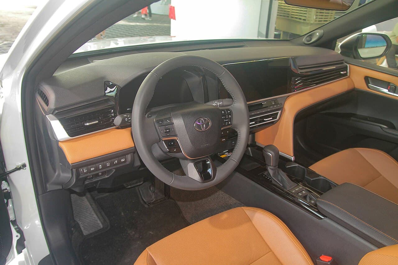 2025 Toyota Camry HEV dashboard and front seats
